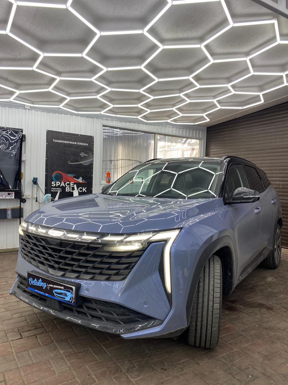 Процесс оклейки